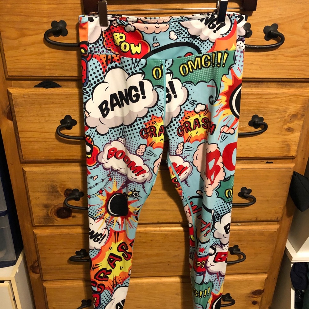 Grrrl comic book leggings, discontinued!